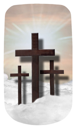 DAROYAL-106-BZ Three Crosses (Clouds) Bronze